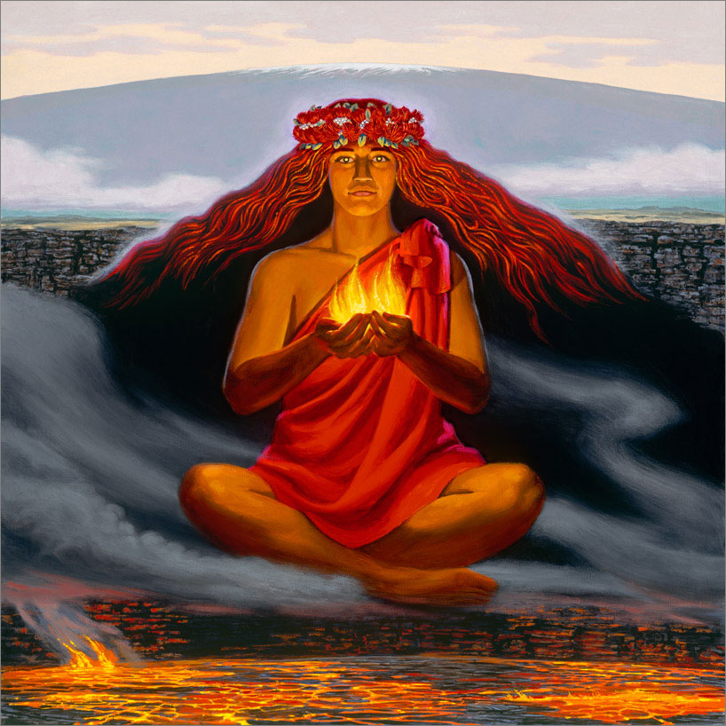 Pele hawaiian volcano goddess